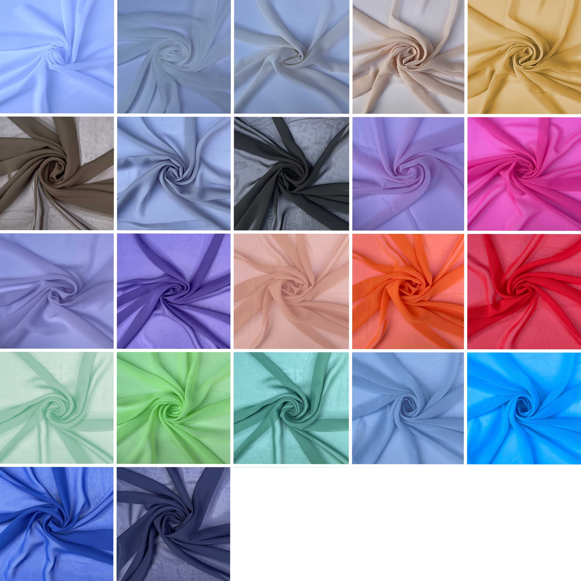 Chiffon-Stoff Aus Polyester – Durchsichtig, Weich Und Leicht, 150 Cm Breit, Perfekt Für Näharbeiten Chiffon-Stoff Aus Polyester – Durchsichtig, Weich Und Leicht, 150 Cm Breit, Perfekt Für Näharbeiten