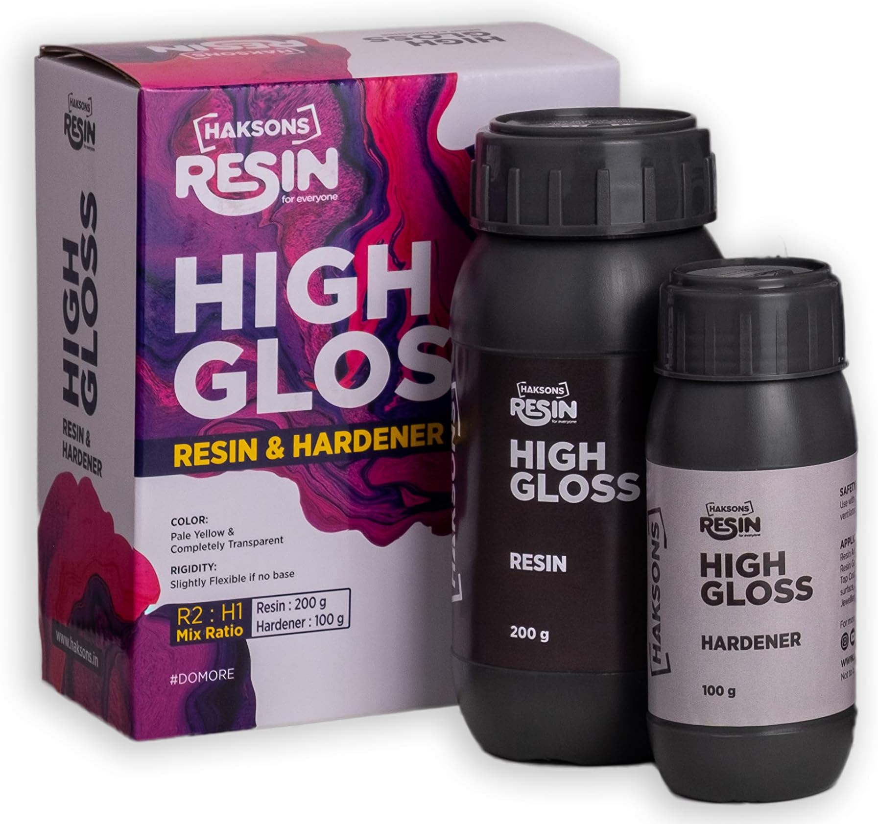Haksons High Gloss Epoxy Resin And Hardener (300 gm)