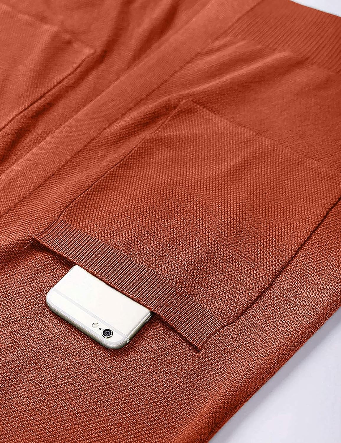 MEROKEETY Long Cardigans for Women 2026 Fall Winter Hooded Long Sleeve Open Front Sweaters with Pockets - Image 7