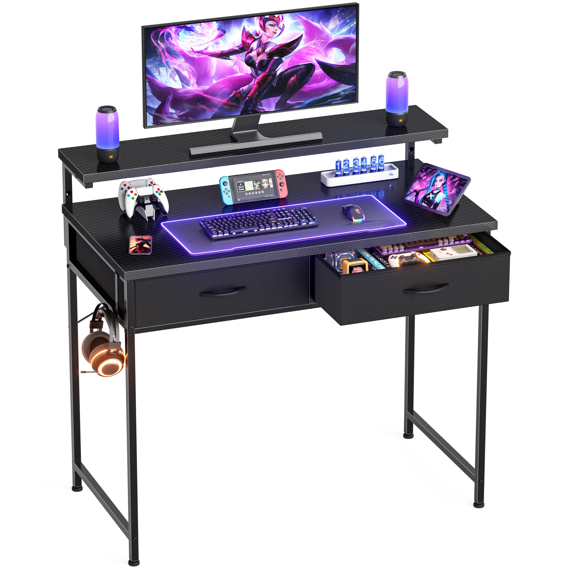 HOMIDEC Gaming Desk with Adjustable Monitor Review – Best Value for Money?