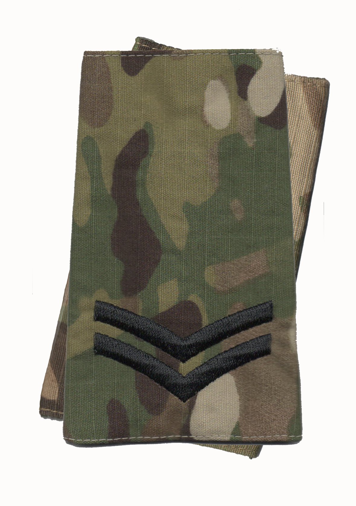 CL DistributionPair Of Black on Multicam/MTP Rank Slides (Multi Terrain Pattern - All Ranks (Corporal)