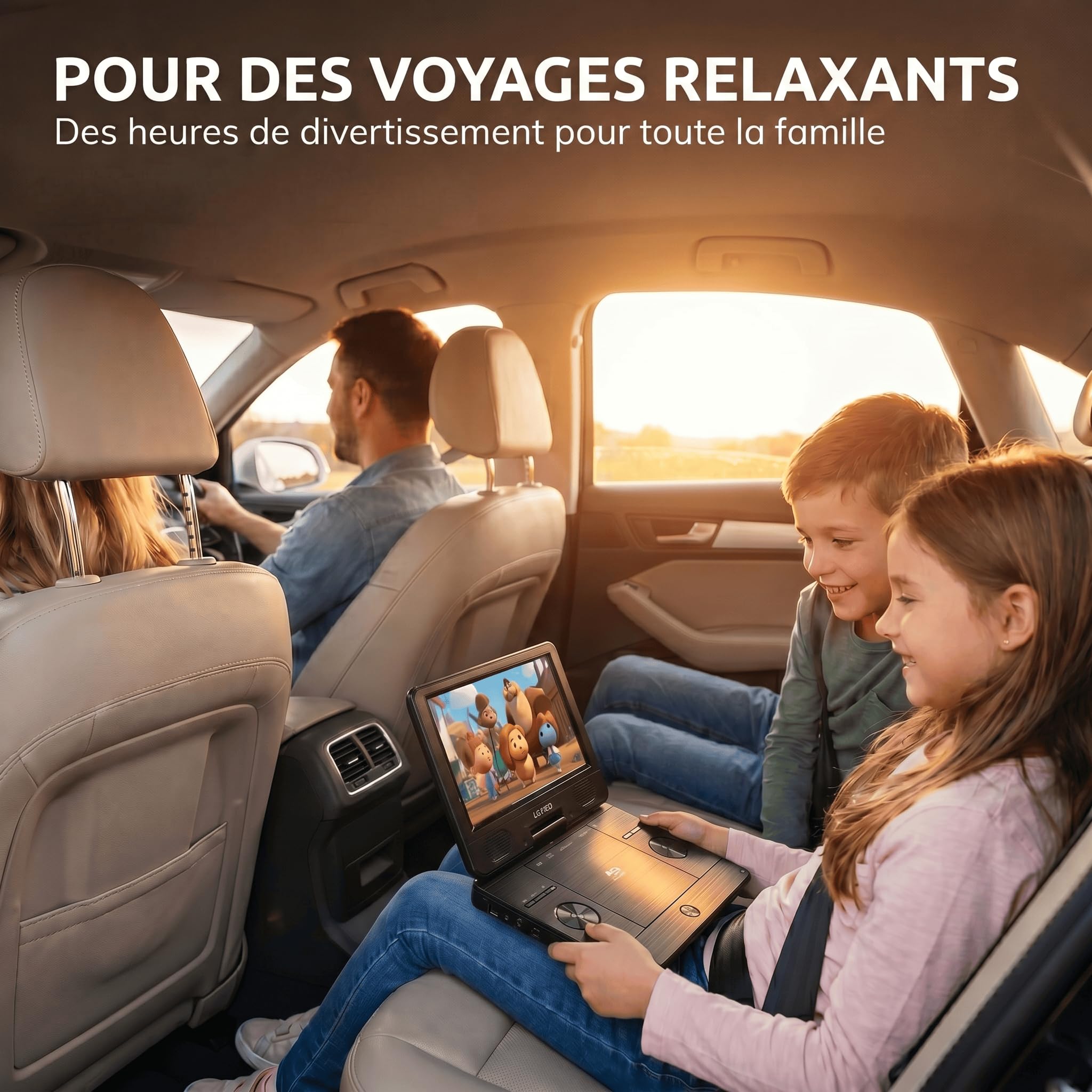Lenco BRP-1150BK Lecteur Blu-Ray Portable 11,5" écran TFT 1024x600 Pixels Batterie intégrée Noir