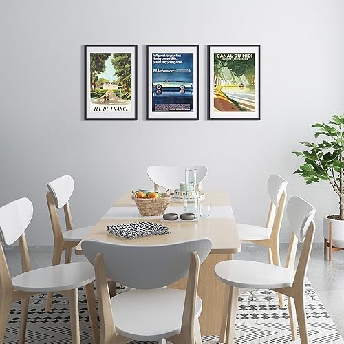 Vista 450 de upsimples - Portarretratos de 8.5 x 11 pulgadas, para fotos de 6 x 8 pulgadas con paspartú o de 8.5 x 11 pulgadas sin paspartú, marcos de fotos