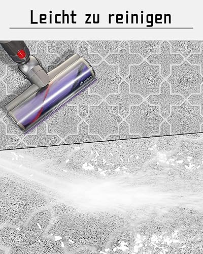 Miniatura 3 de Yimobra Tapete de arena para gatos, 35.4"x23.6" Tapete para caja de arena con malla de bloqueo de arena, tapete suave para arena de gatos tapete