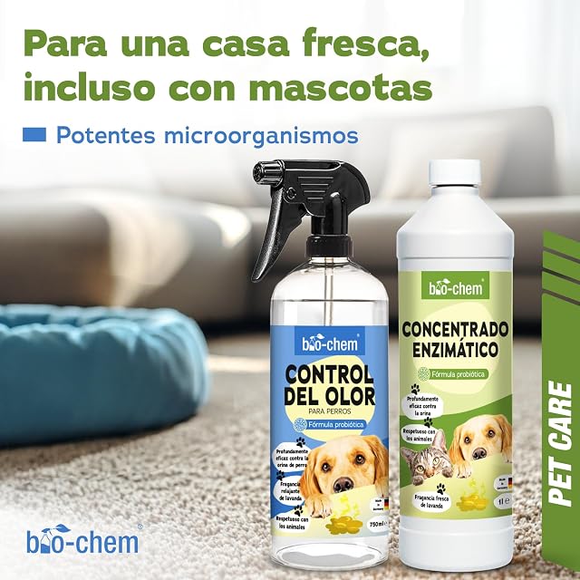 Foto 2 de 8 de bio-chem Set antiolor para perros de 750ml + concentrado enzimático de 1L