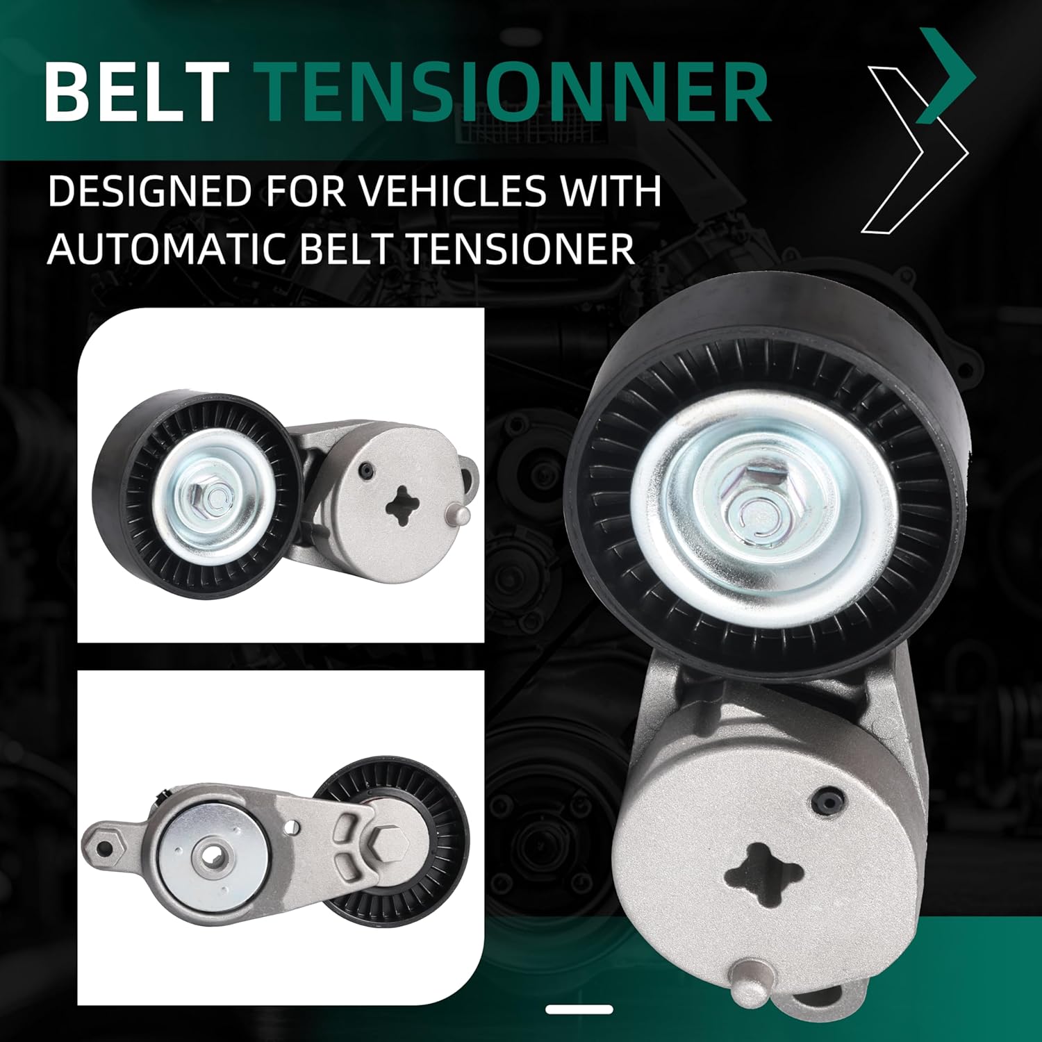 Belt Tensioner Pulley Assembly Set For Toyota Camry 2.5L Serpentine Drive 2010 2011,Belt Tensioner 1662036030,16601-0V010,Belt 4PK1240,3PK1200