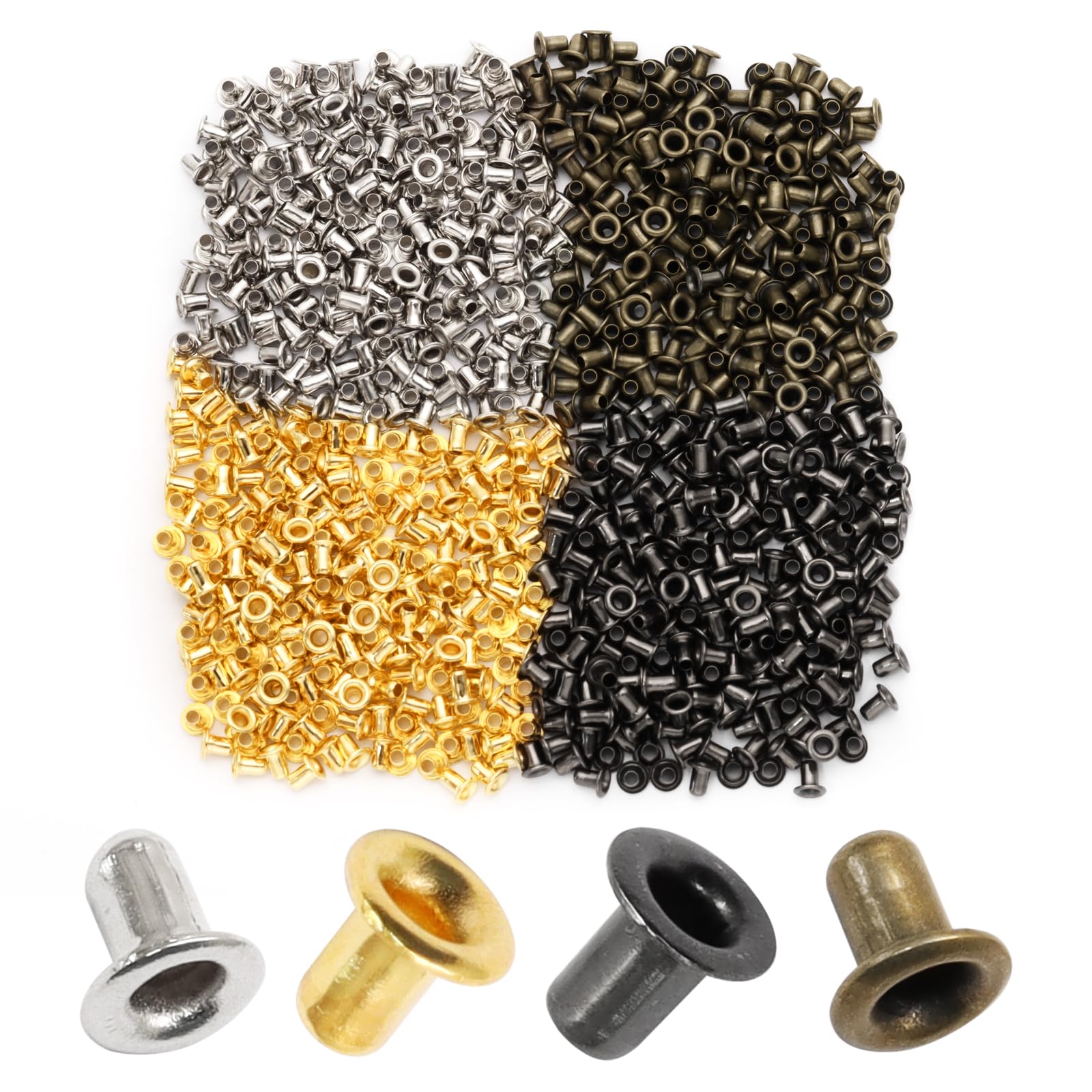 Gold Grommets Eyelets - 200 Pack -21 Gold Grommets Eyelets - 200 Pack -21
