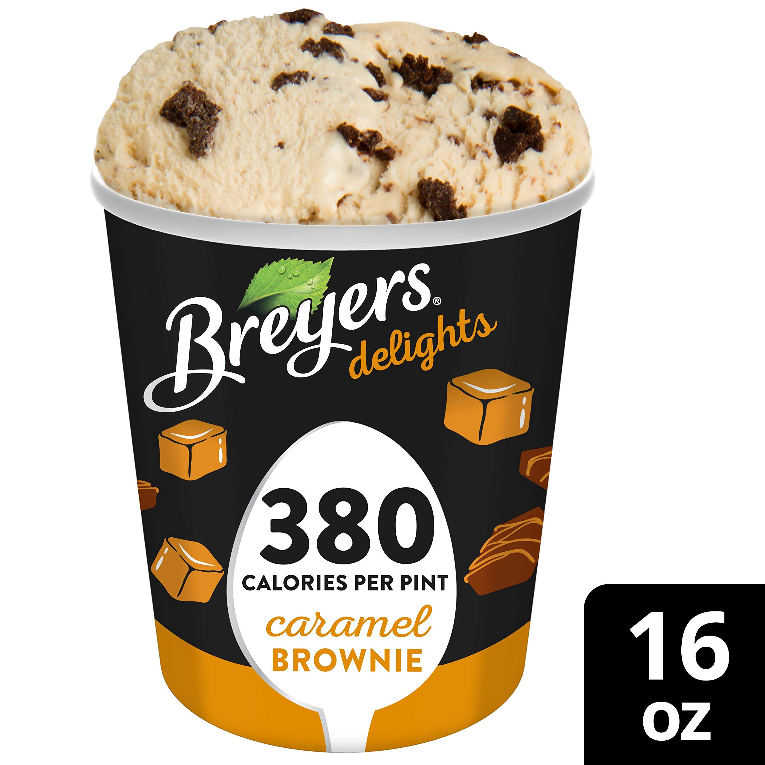 Buy Breyers Delights Reduced Ice Cream, Caramel Brownie, 16 oz (frozen