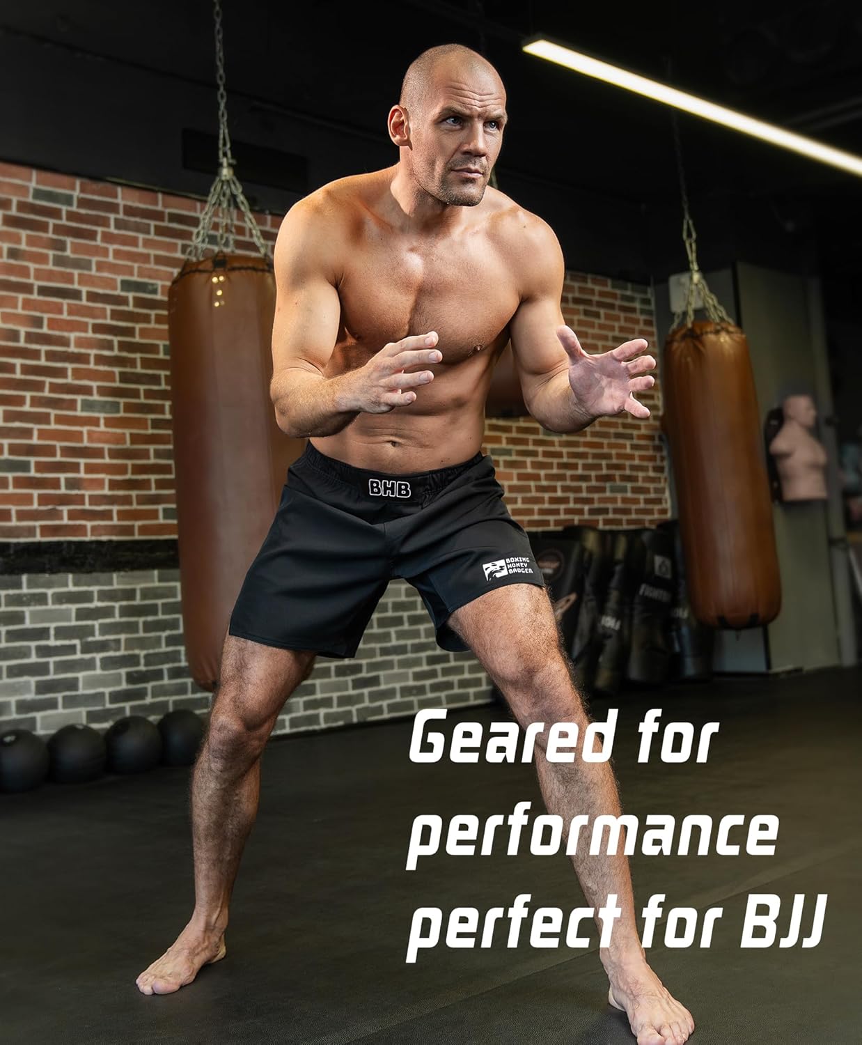 BJJ Shorts MMA Fight Shorts, Premium Grappling, No-Gi Brazilian Jiu Jitsu, Kick Boxing Shorts for Men - Image 3