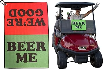 Review Microfiber Golf Towel with Carabiner and Beer Me Graphic – Waffle Golf Towel Review Microfiber Golf Towel with Carabiner and Beer Me Graphic – Waffle Golf Towel