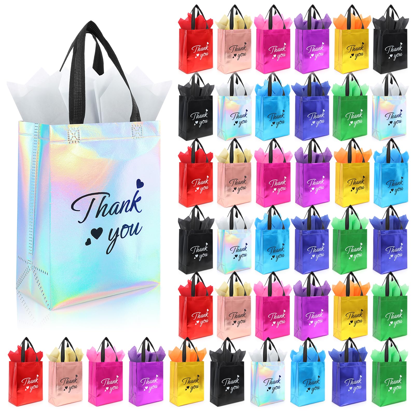 Photo 1 of Addblu Reusable Gift Bags with Handles (40 Pack)