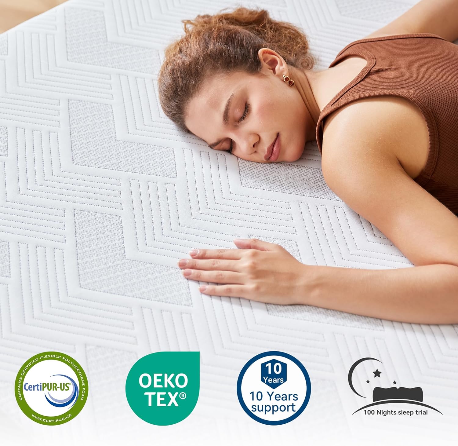 bedspick 12 inch queen mattress compressed box and mattress-in-a-box setup