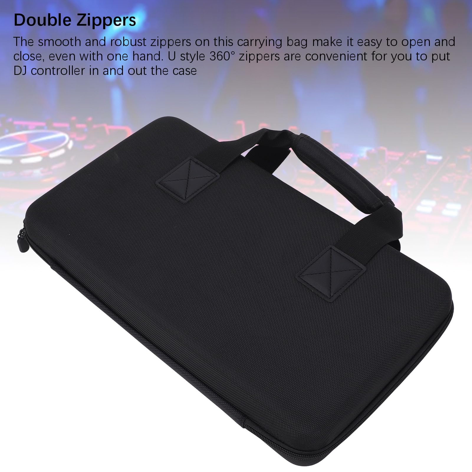 Qcwwy Caso de Transporte Portátil para Controladores DDJ-FLX4 DDJ-SB2 SB3 RB, Elegante y Práctico, Ideal para DJs, 15.7 X 9.8 X 3.1in Tamaño