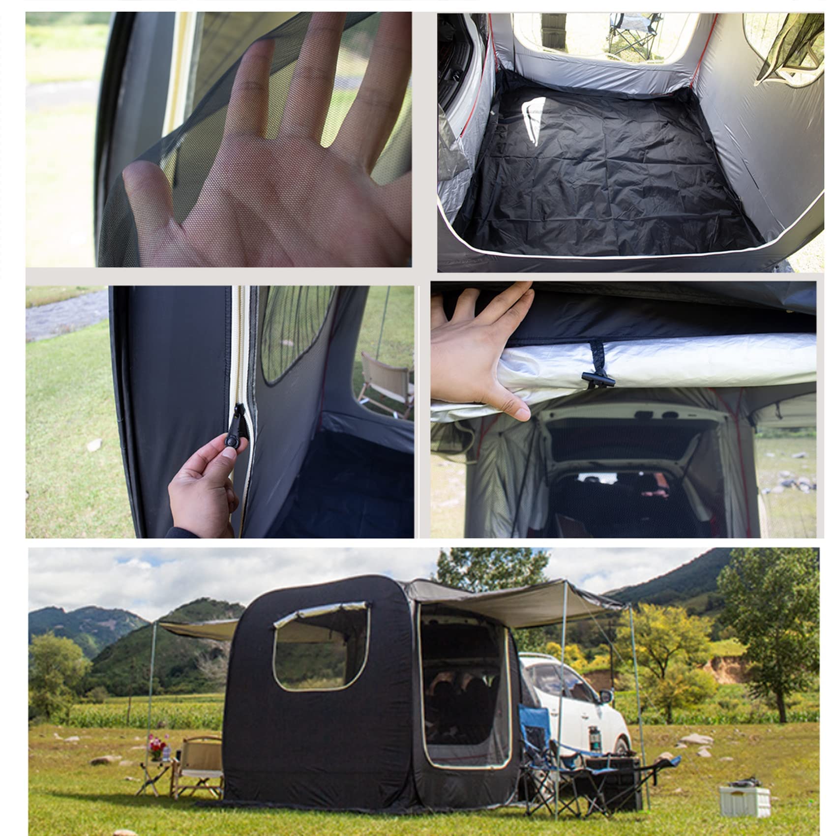 Amazon | 車用テントテント カーサイドタープ トランクテント車中泊