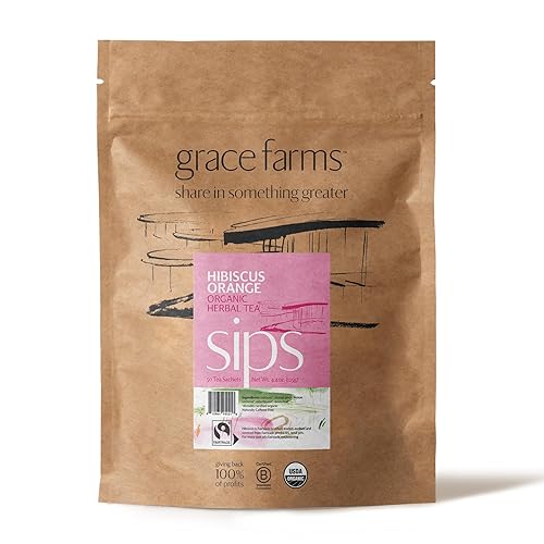 Miniatura 15 de Grace Farms REVIVE Wellness Mezcla de té orgánico (16 sobres de pirámide) Yerba mate, té verde y adaptógenos Reemplazo de café de energía