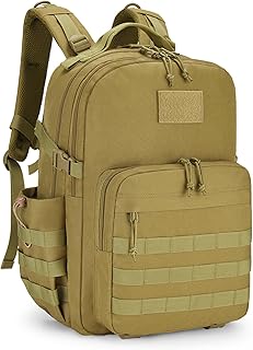 Taktischer Rucksack, 40 L Militär Outdoor Rucksack, großer Tagesrucksack für Herren und Frauen, Wanderrucksäcke mit Wasserflaschentasche