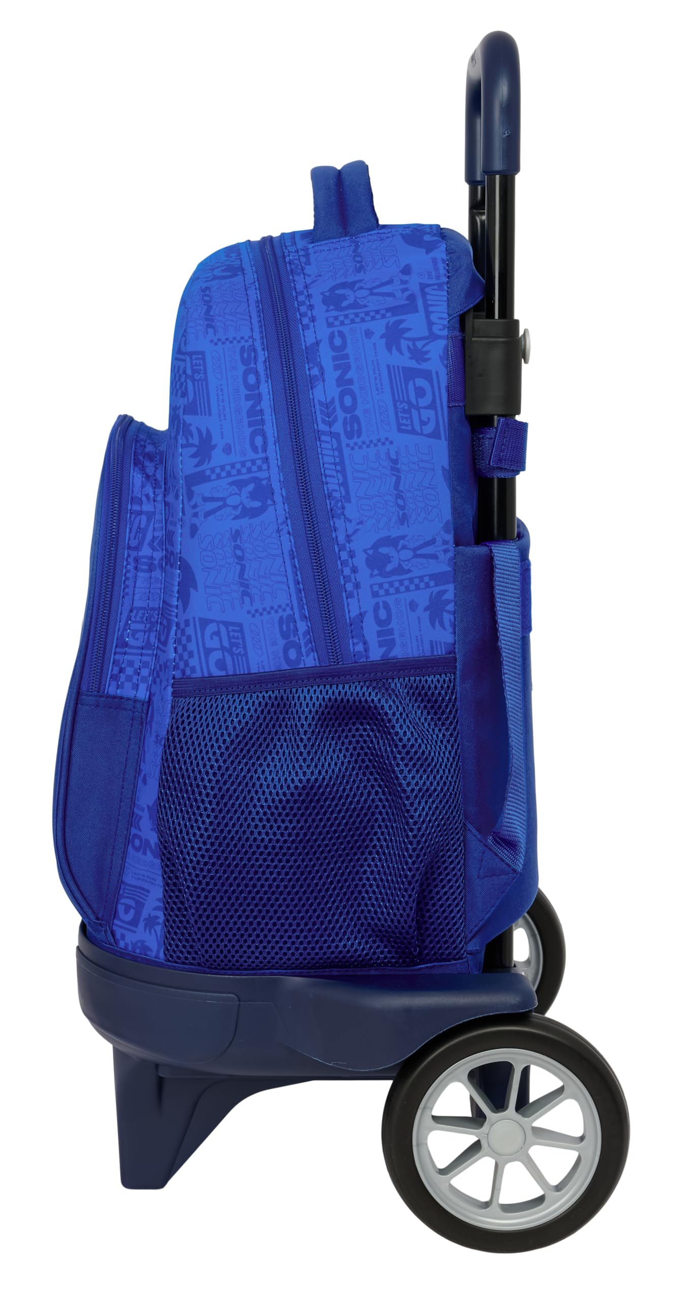 SONIC - Mochila Grande con Ruedas, Compact Evolución, Extraíble, Ideal para Niños de Diferentes Edades, Cómoda y Versátil, Calidad y Resistencia, 33x22x45 cm