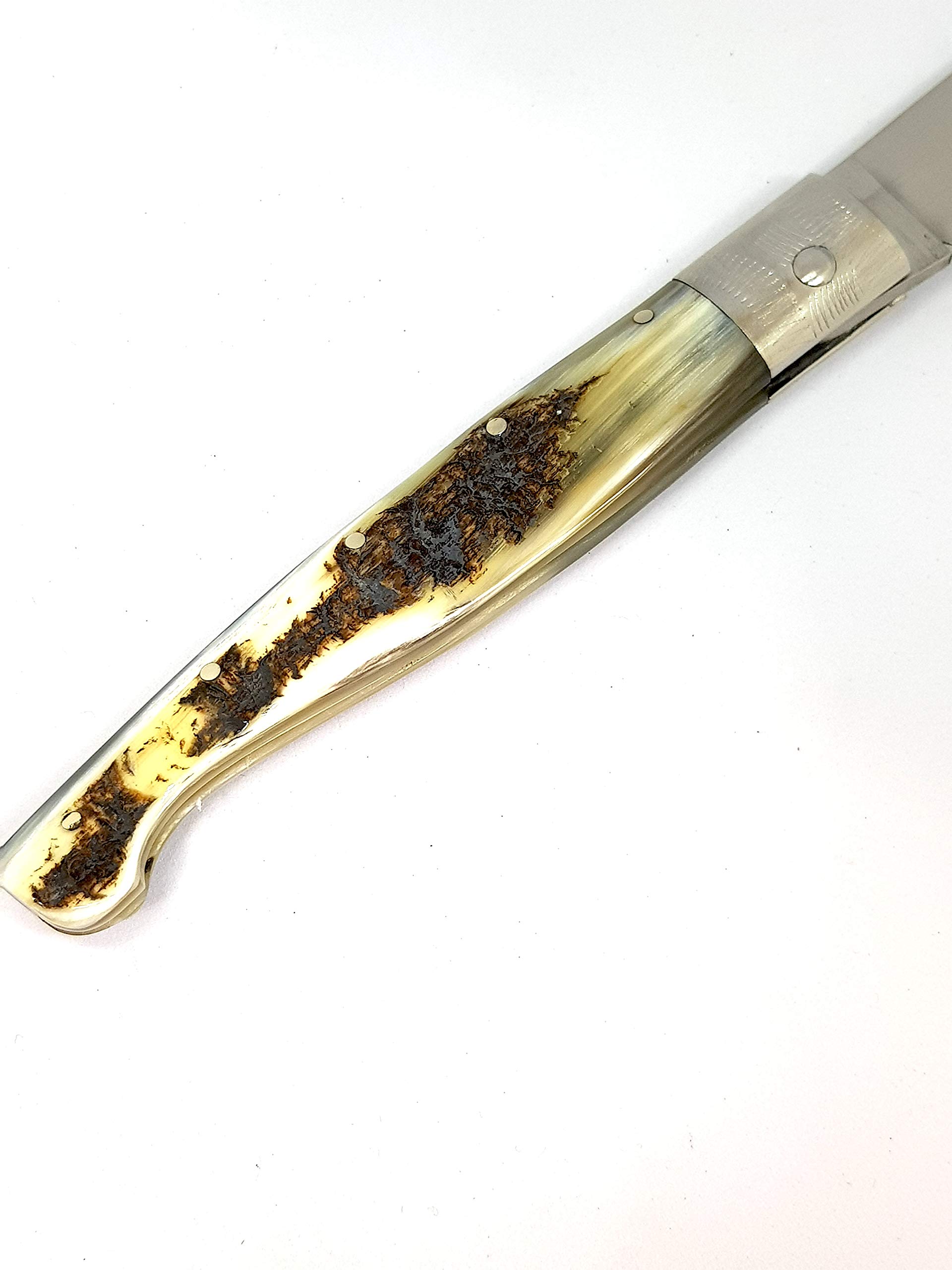 is lunas Coltello da Caccia SARDO PATTADA Tascabile Manico in Corno Sardegna Collezione