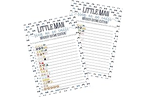 DISTINCTIVS Little Man Baby Shower Emoji Game