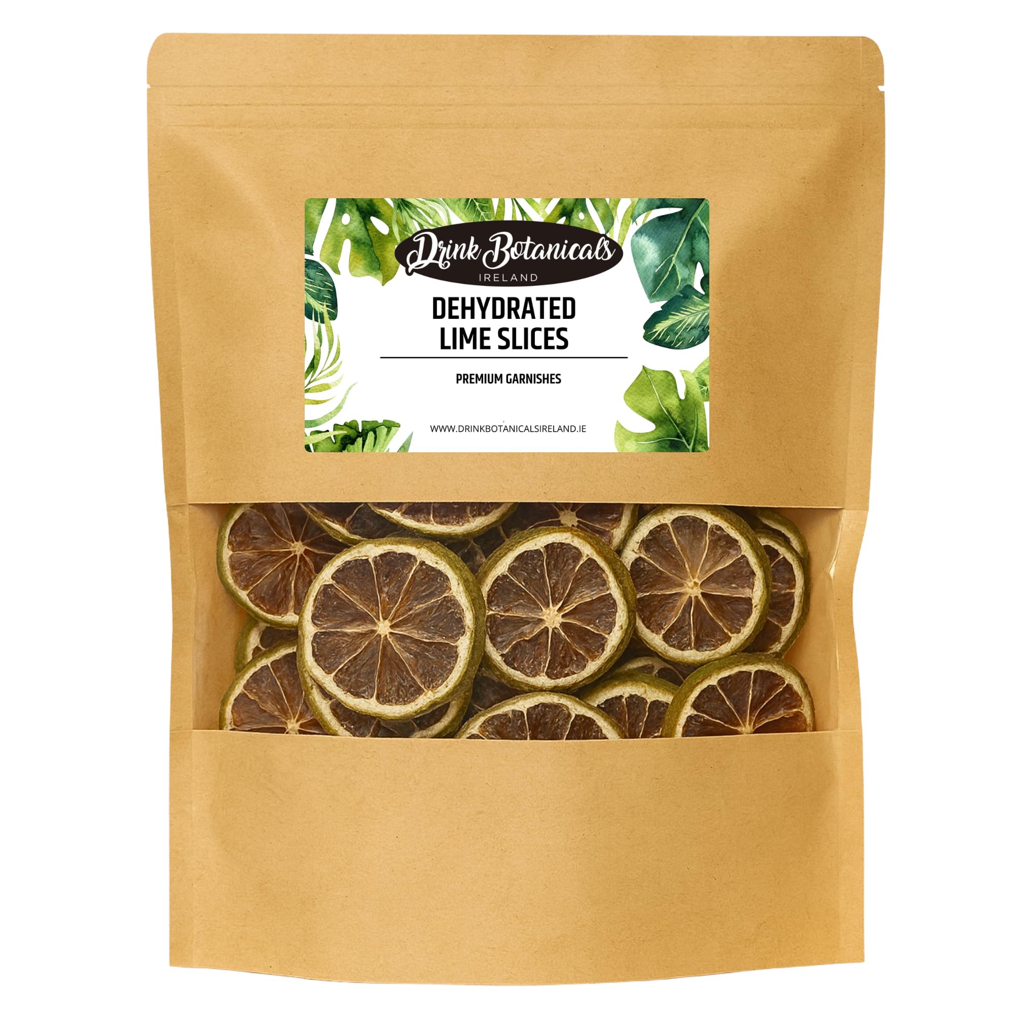 Dehydrated Dried Lime Slices | Lime Wheels | 45 + Servings Approx. | 100% Natural No Added Sugars | For Cocktails, Wreath Making, Tea, Cakes, Decoration | Dried Limes For Cocktails | 3.5 oz |100 Grams