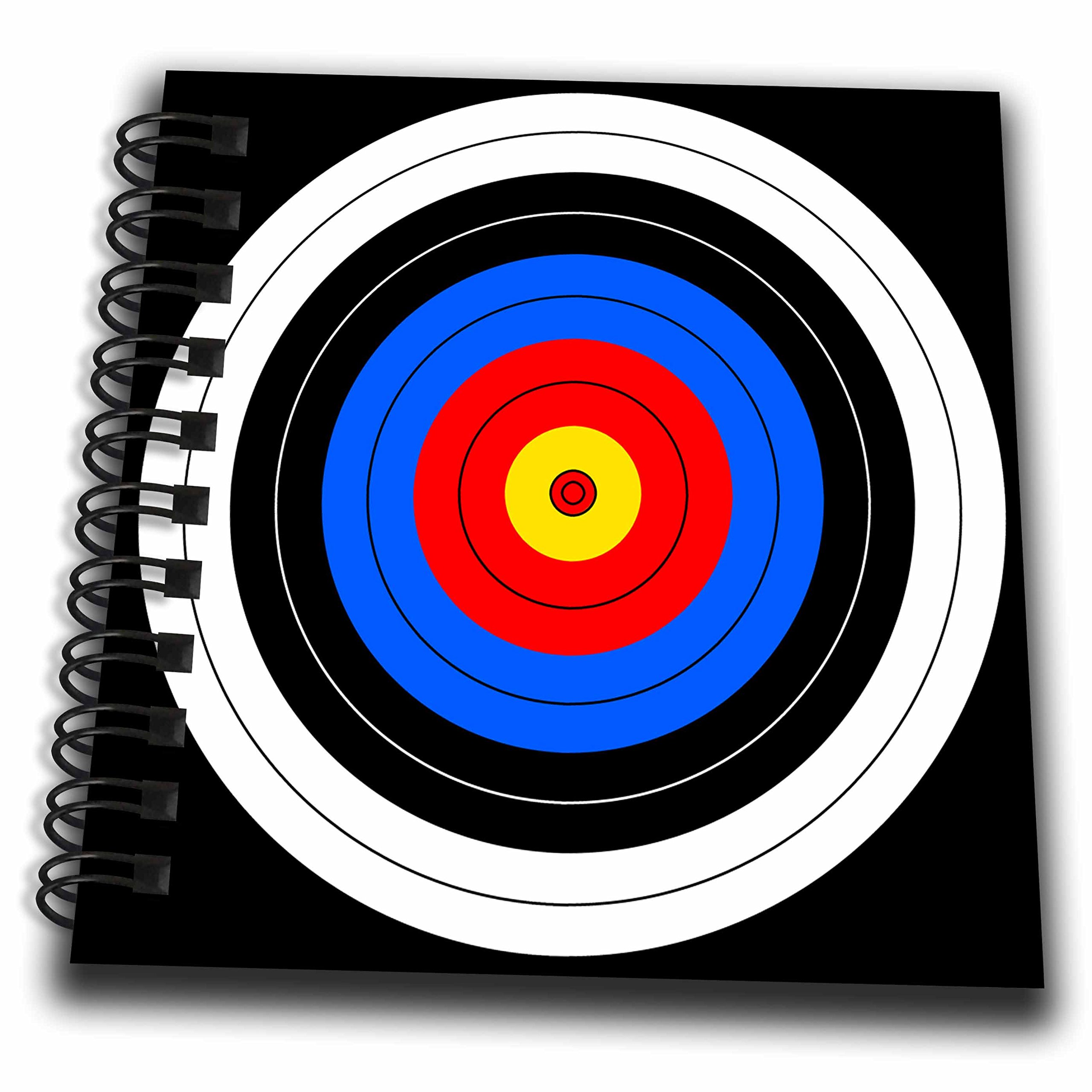Tir à l'arc mini bloc-notes objectif sport carnet multicolore 4 cm