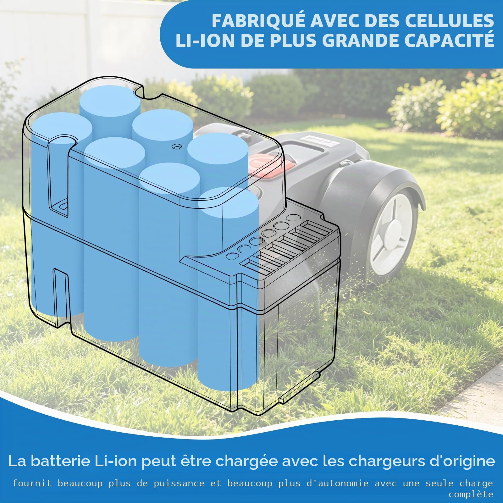 Batterie Li-ION 28V 3.5Ah Remplace Worx WA3225 WA3565 Compatible avec L1500i WG798E M500B WG755E M800 WG790E WG794E WG794EDC Landroid M1000 WG791E. 1 M1000i WG796E.1 M500 WG754E M800 WG790E.1