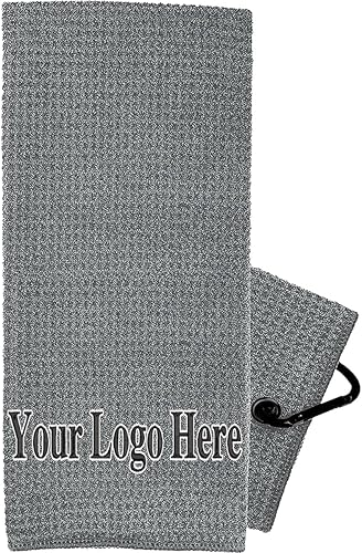 Miniatura 8 de Toalla de golf personalizada Lobo Bordado Toallas de Golf para bolsas de golf con clip - Toalla de golf personalizada para bolsas de golf para