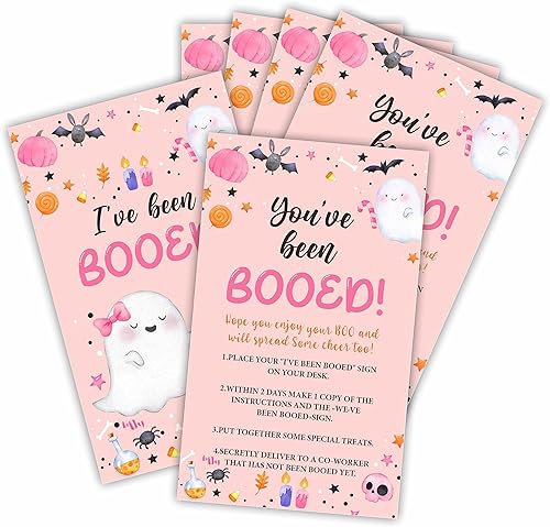 JCVUK Tarjetas de juego de propagación de Halloween, You've Been Booed! I've Been Booed! 50 tarjetas de juego para propagación de alegría para disponible en Yaxa Venezuela