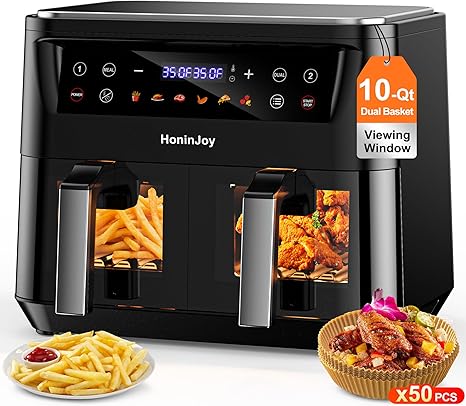 HoninJoy 10QT Large Dual Basket Air Fryer HoninJoy 10QT Large Dual Basket Air Fryer