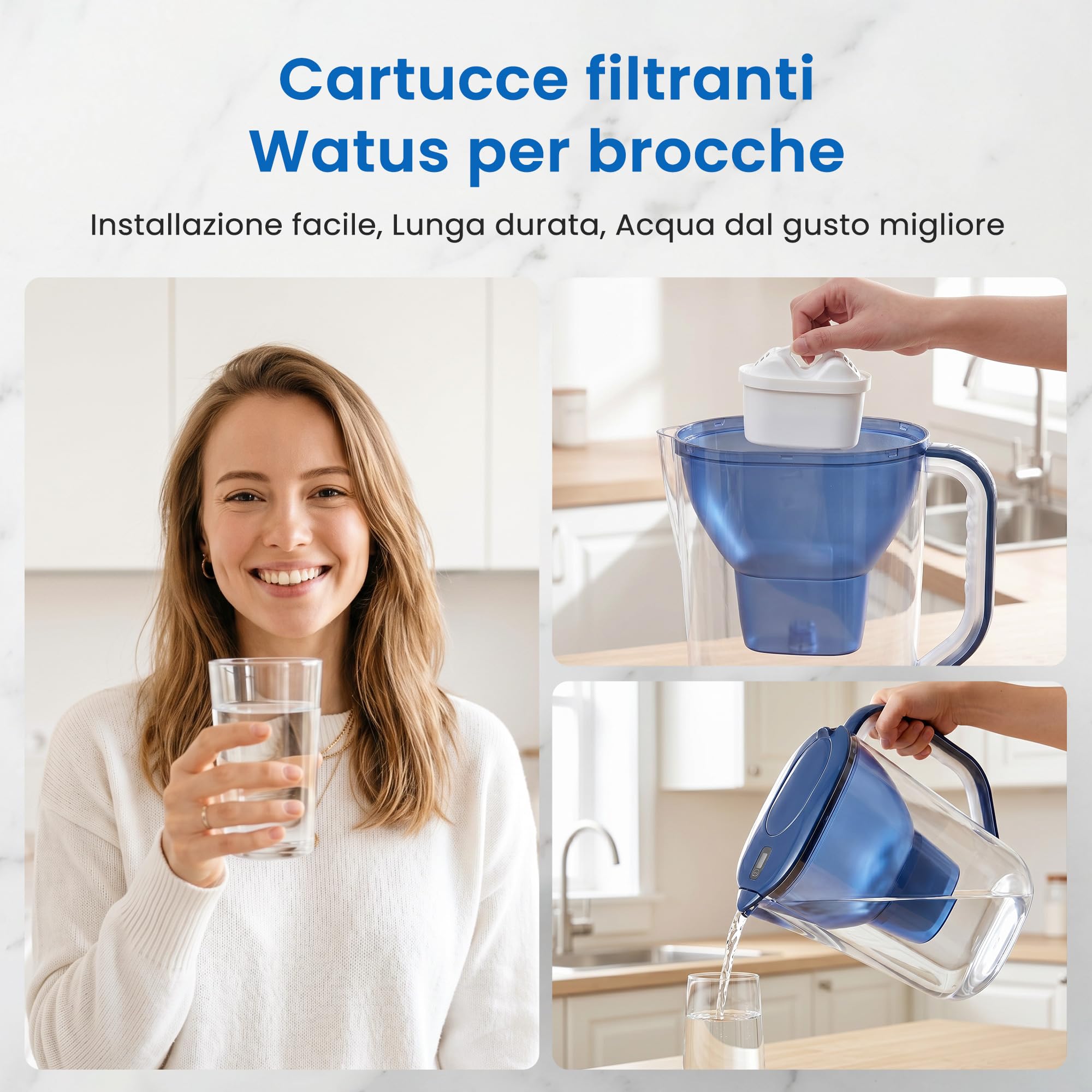 Filtri, Compatibili con BRITA Maxtra+ e Maxtra, Maxtra Pro, Maxtra Plus, Made in Germany, Riducono Piombo, Cloro, Metalli Pesanti e Calcare Nell'acqua (6)