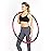 HEALTHYMODELLIFE Exercise Fitness Hoop for Adults - Easy to Spin, Premium Quality and Soft Padding Weighted Hoop - Detachable Hoops for Home & Gym Workouts - 4lbs