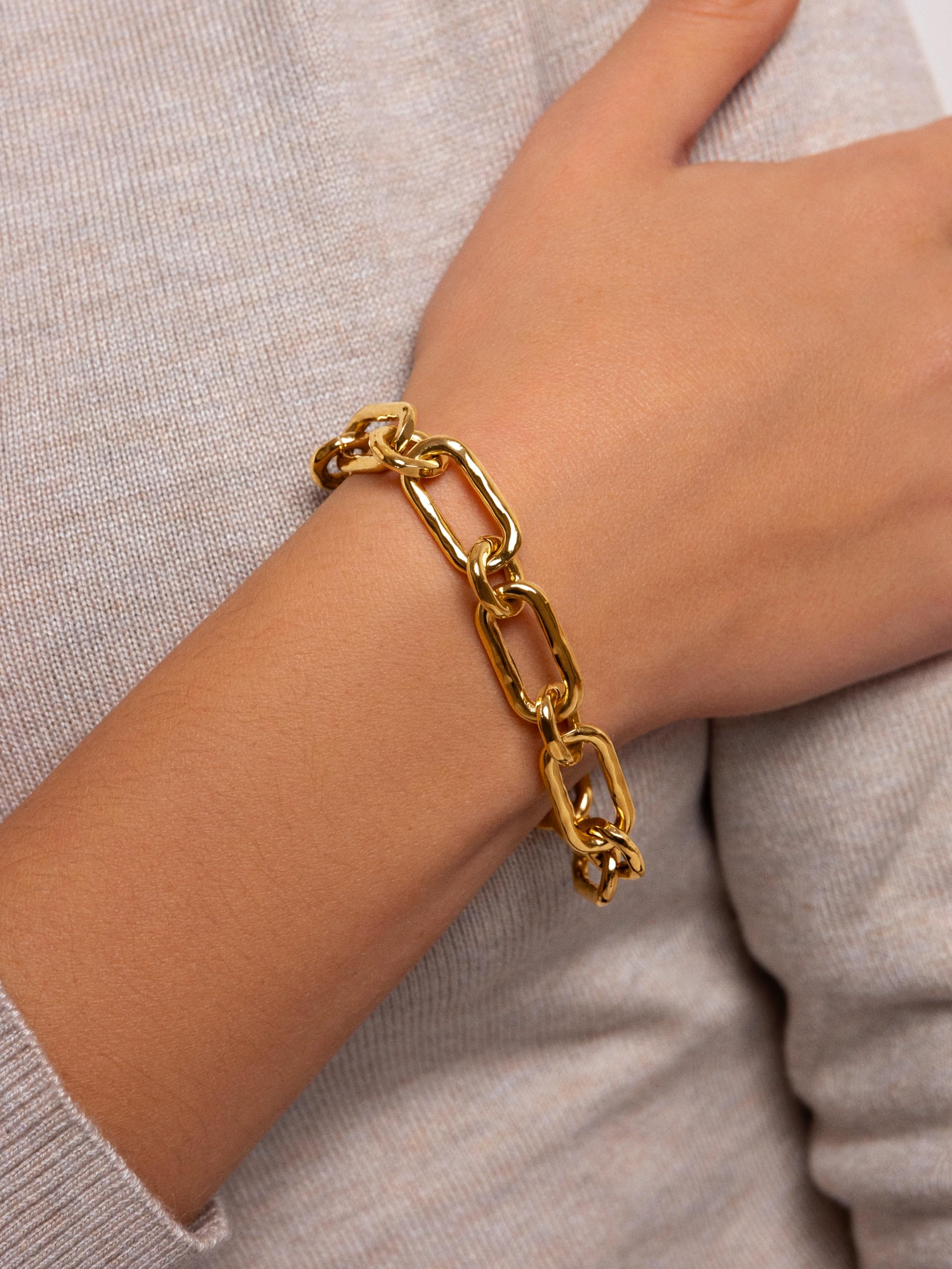 SINGULARU Armband Zambia Link vergoldet Damenschmuck