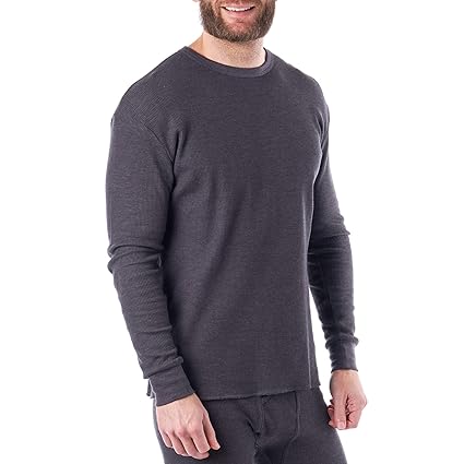 Buy Alpine Swiss Mens Thermal Long Sleeve Top Underwear Crew Neck