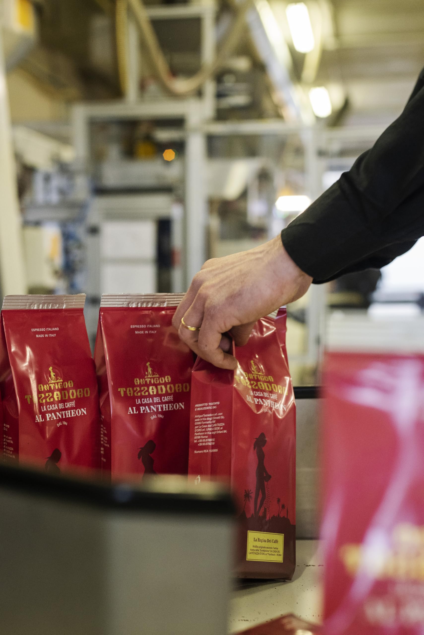 La Regina Dei Caffè, Tazzadoro, Caffè In Grani, Tostatura Media, Caffe espresso italiano, gusto dolce ma intenso, Confezione da 2 x 250 g