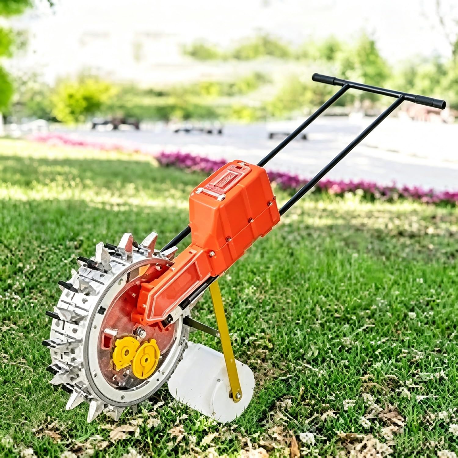 Ręczny Siewnik Rzędowy, Narzędzie Do Sadzenia W Ogrodzie, Regulowana Głębokość Sadzenia (6,5-7,5 cm), Regulowany Rozstaw Siewu, Odłączana Podstawa, Sadzarka Do Kukurydzy, Soi