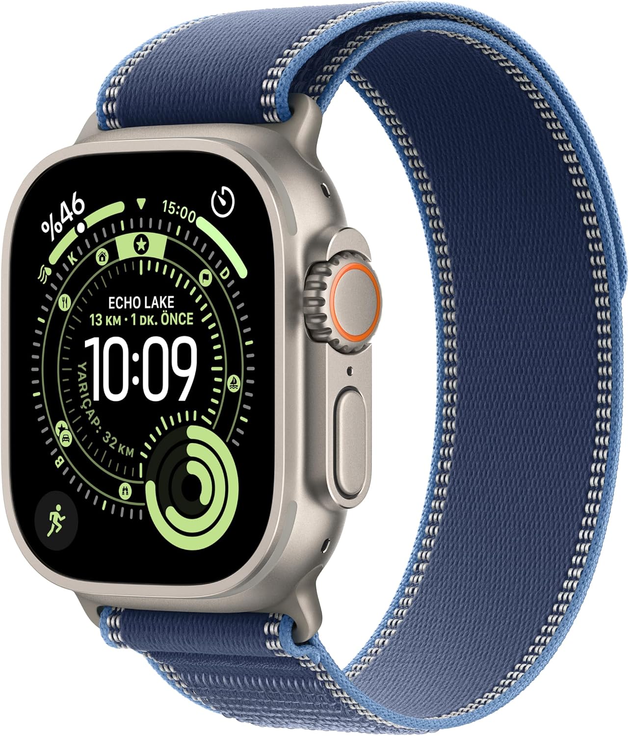 Apple Watch Ultra 3 GPS + Cellular 49 mm Koşu ve Çoklu Spor İçin Sağlam Titanyum Siyah Kasaya Sahip Üst Düzey Akıllı Saat ve Siyah Milano Loop – Büyük Boy