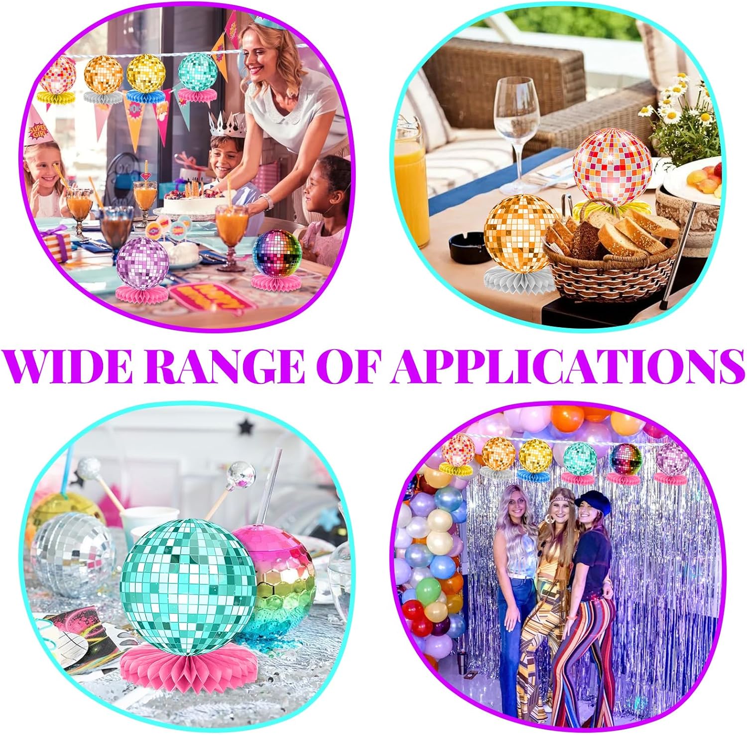 Pack of 9 80s Party Decoration Honeycomb 1980s Honeycomb Table Decoration 80s Vintage Party Decoration 90s Honeycomb Table Decorations 80s Retro Disco Decoration Party Accessories for 80s 90s Birthday