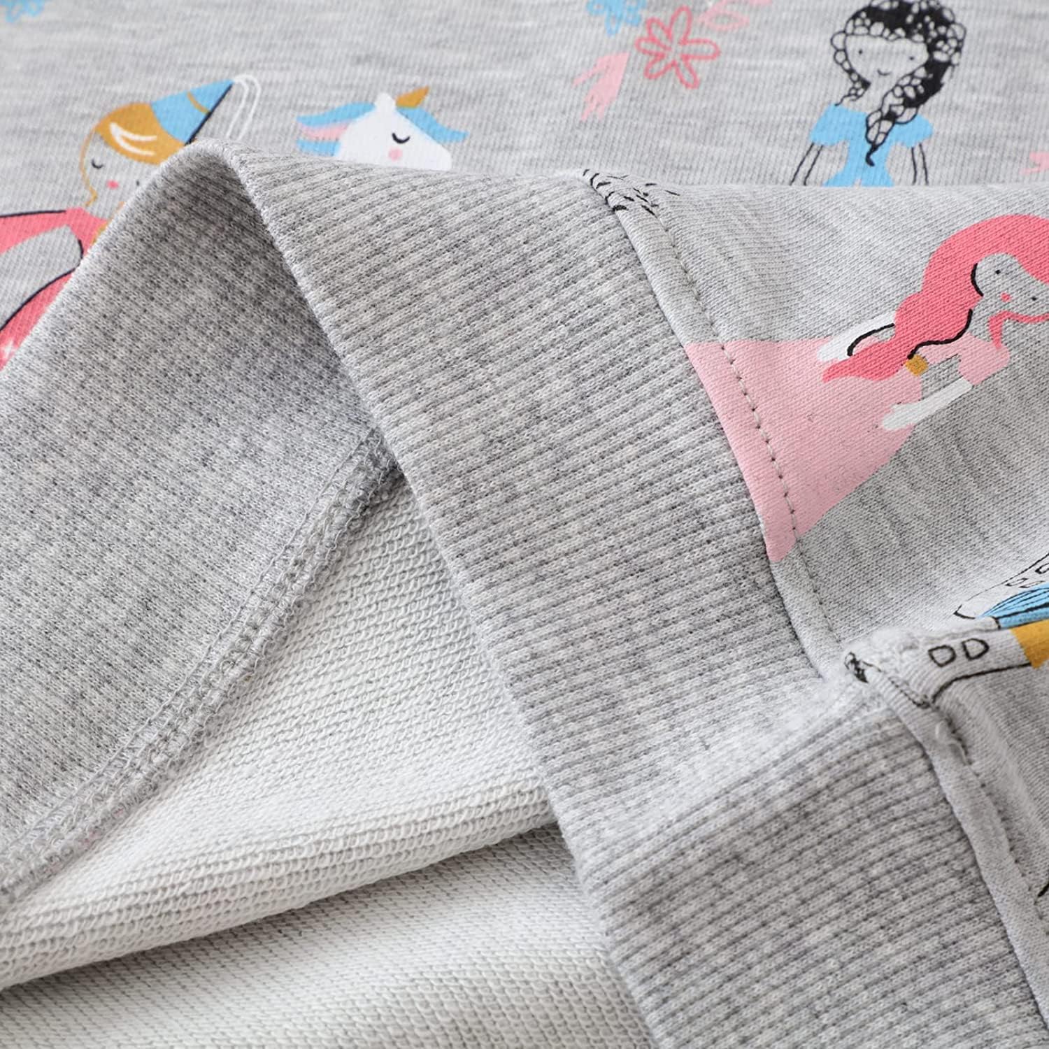 Miniatura 5 de Sudaderas de manga larga para niñas pequeñas, sudadera con estampado de dinosaurio, unicornio, 2-7T