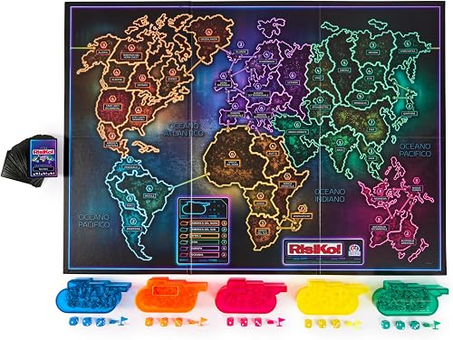 Editrice Giochi, Risiko Edizione Deluxe, Giochi in Scatola, Giochi di Società e Strategia per Famiglia e Amici, Giochi da Tavolo per Adulti e Bambini, da 3 a 5 Giocatori, 10+ Anni - 8