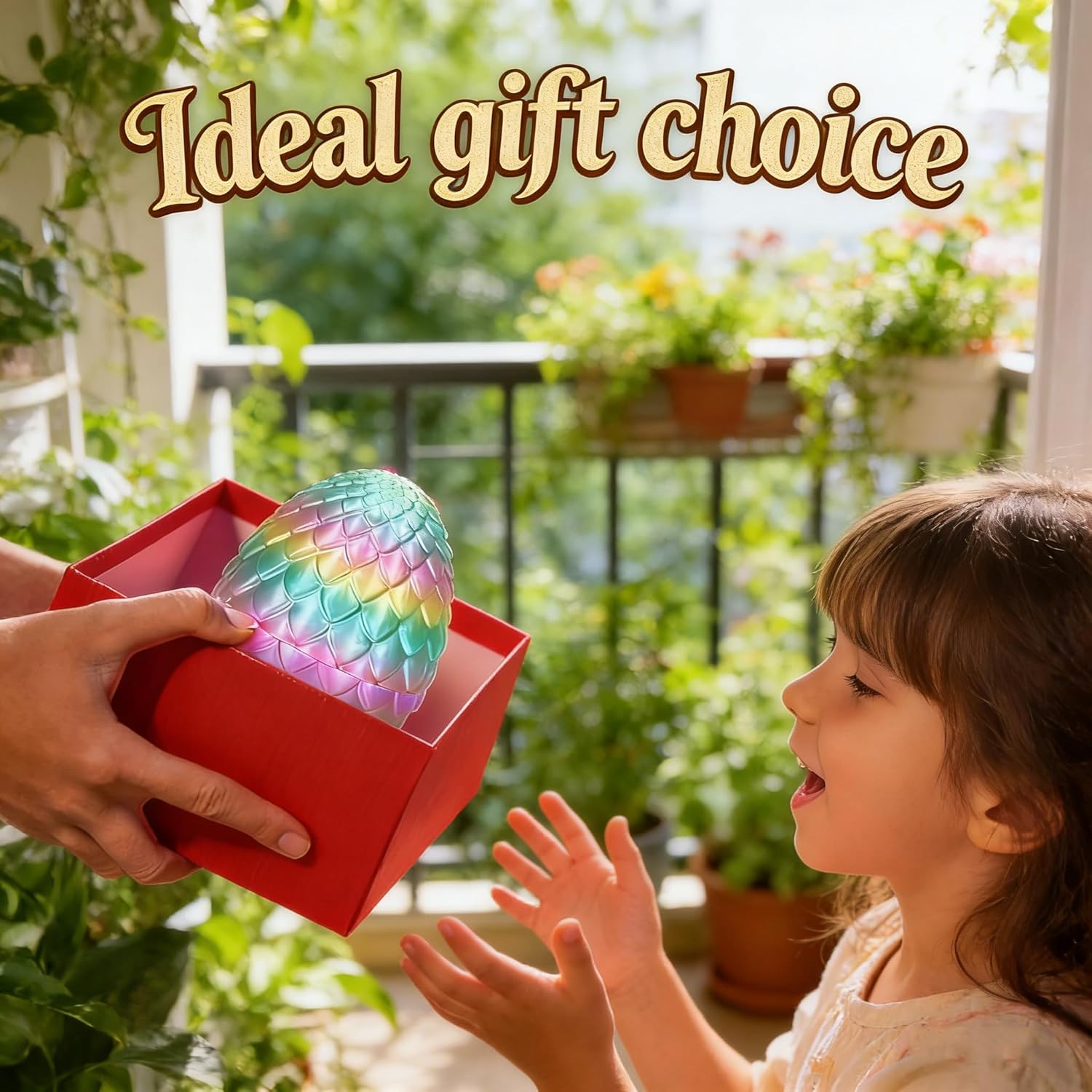 8Pcs 3D Printed Dragon Eggs with Articulated Dragons Inside, Mini Easter Dragon Egg Fidget Toy, 3D Printed Animals Easter Basket Christmas Ornament & Stocking Stuffers Birthday Party Decor Gifts - Image 3