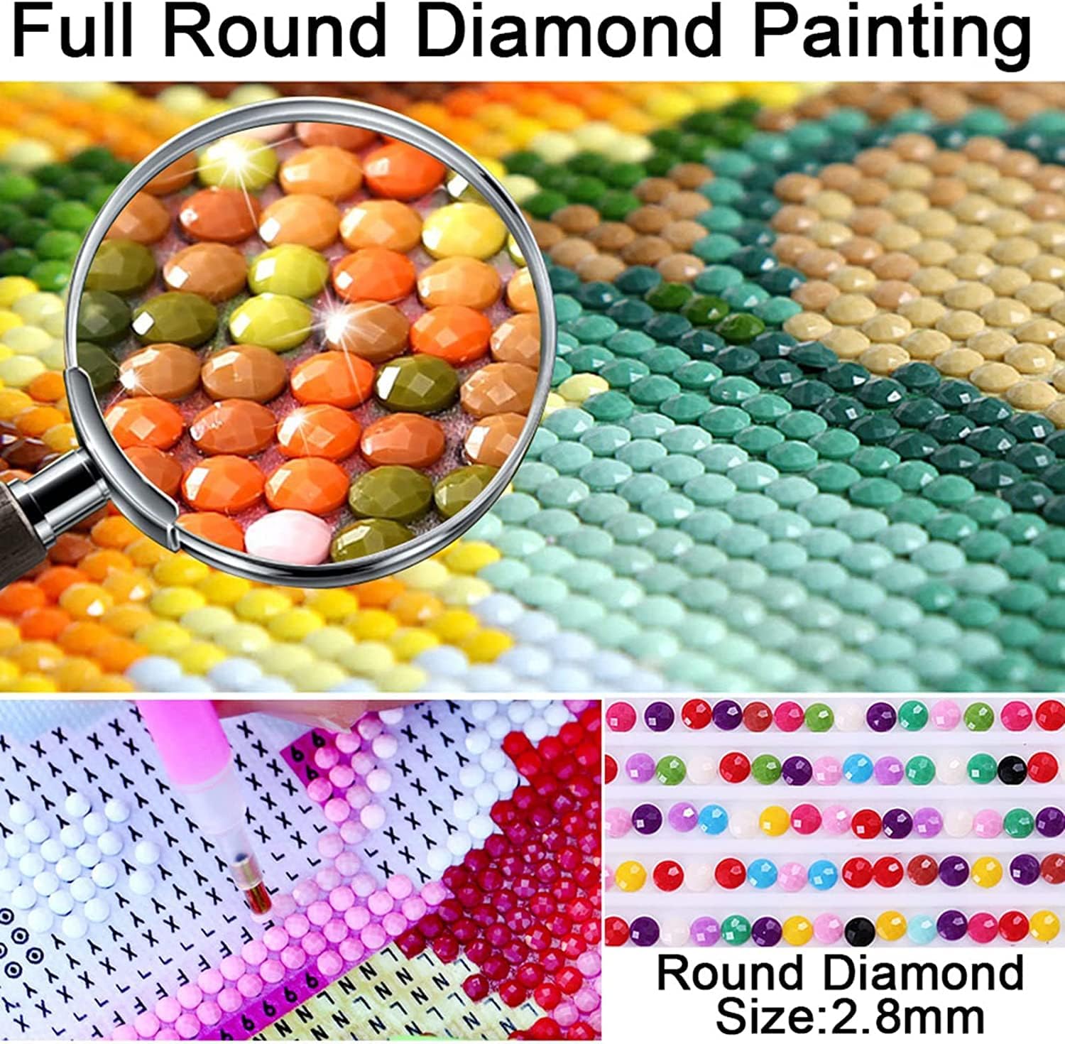 Frundoo Kit 8 Farfalle In Diamanti Fai Da Te, Con Bastoncini E Ventose, Per Decorazione Giardino