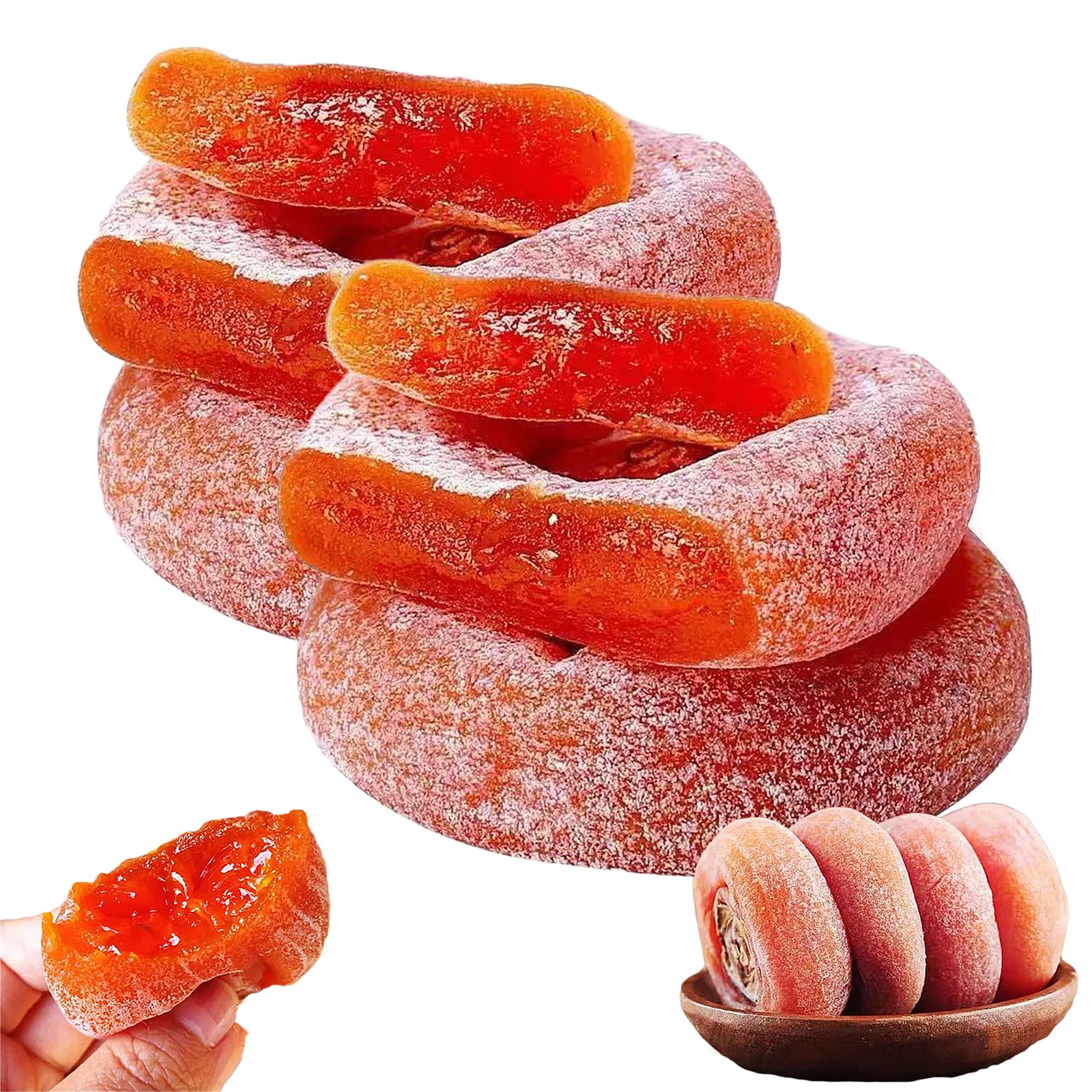 Dried Persimmons, Homemade Dried Persimmons, Persimmon, Dried Persimmon, Persimmon Fruit, Sun Dried Persimmons,Persimmons Dried (500g)