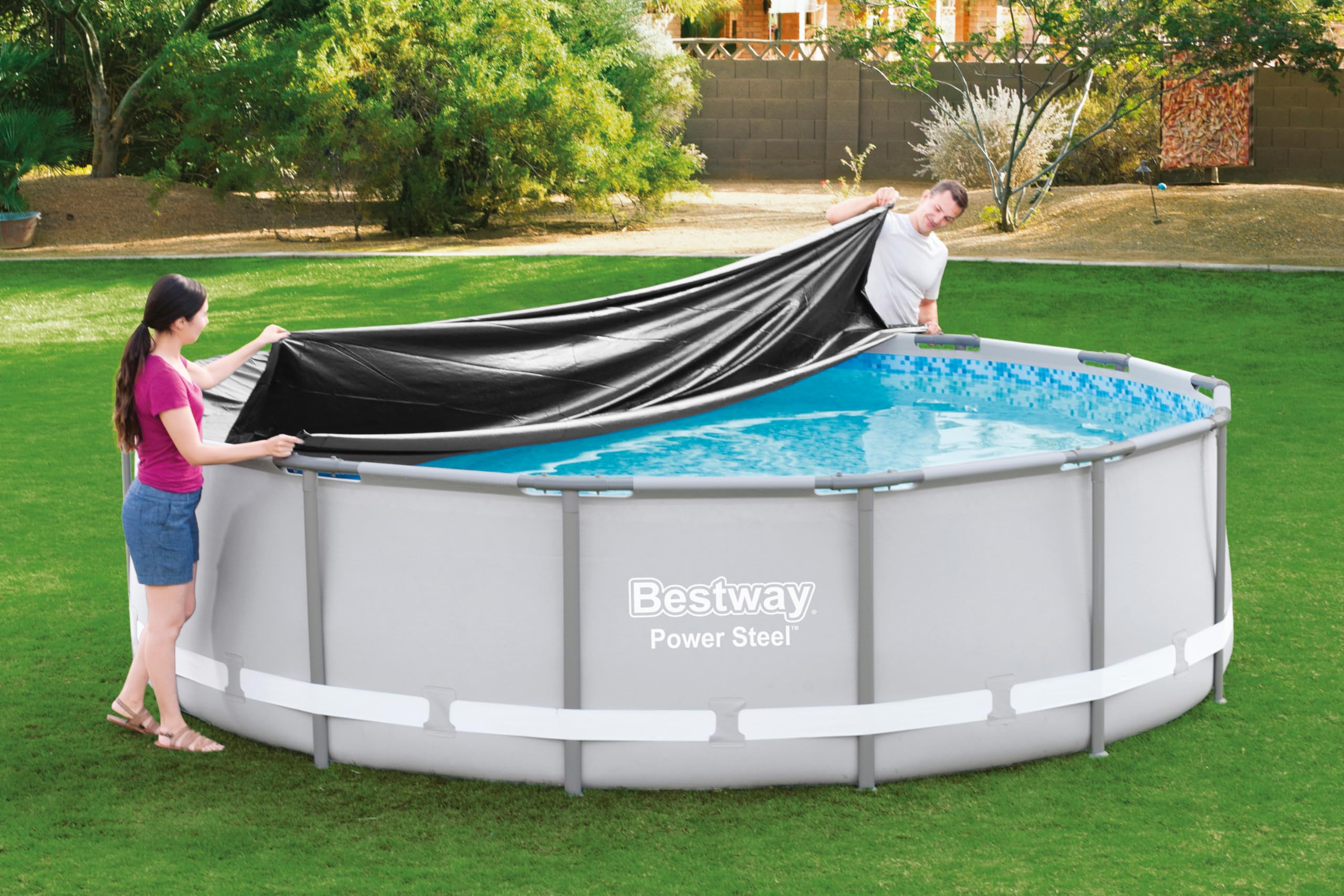 Pokrywa basenu Bestway Ø 427 cm Czarny