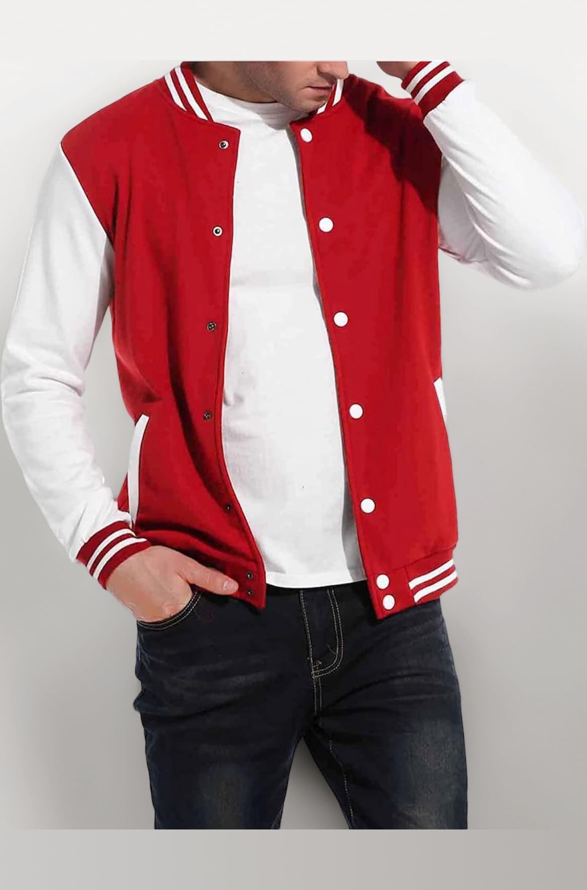 Men's Cotton Standard Length Bomber Jacket