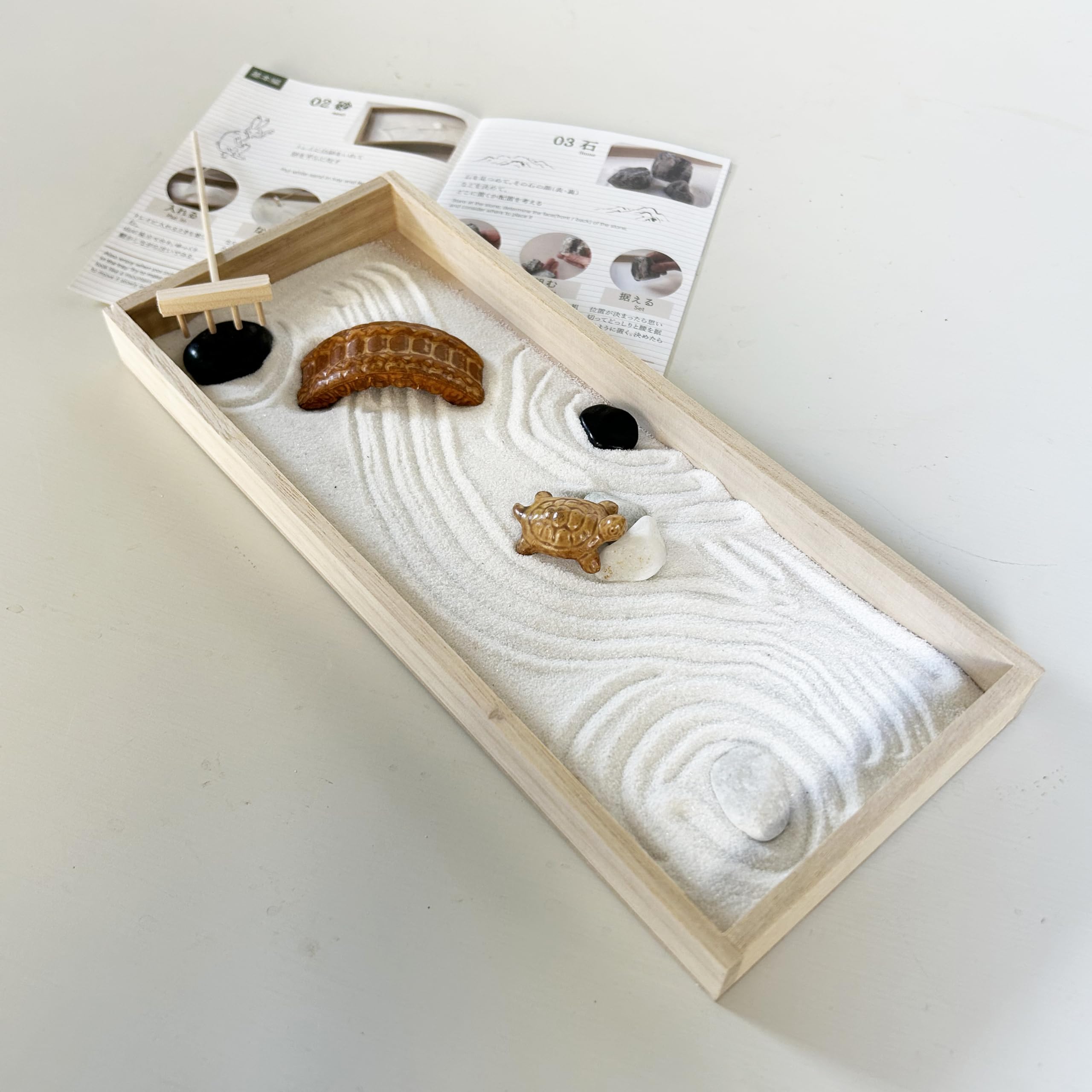 Amazon.co.jp: ミニ枯山水キット＜庭園セット＞楽しみ方BOOK付 日本