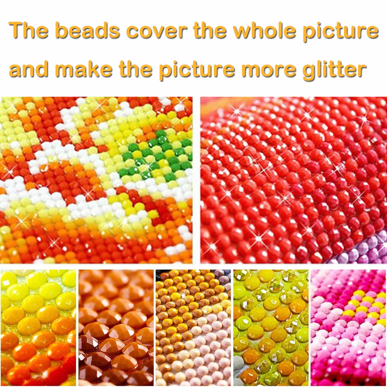 PUCHEN Kit per Diamond Painting 5D, Rose sul recinto, P, 30