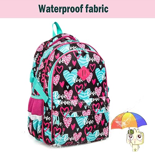 Miniatura 3 de Mochila escolar de 16 pulgadas para niños con lonchera aislada, estuche para lápices, bolsa ligera para estudiantes para niñas y niños