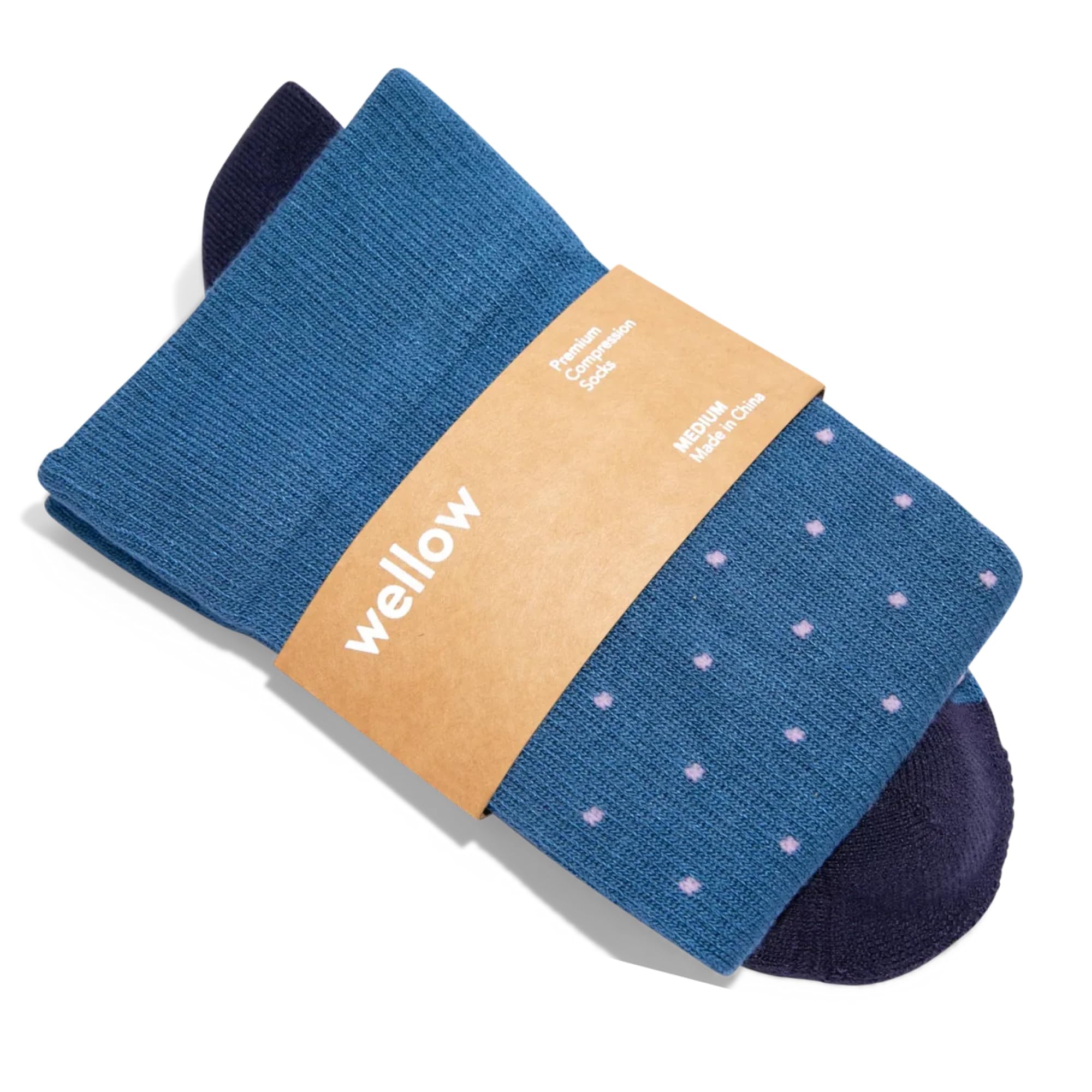 Wellow Dots Collection Knee High Compression Socks 18–25 mmHg