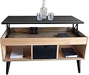 Table basse avec plateau relevable
