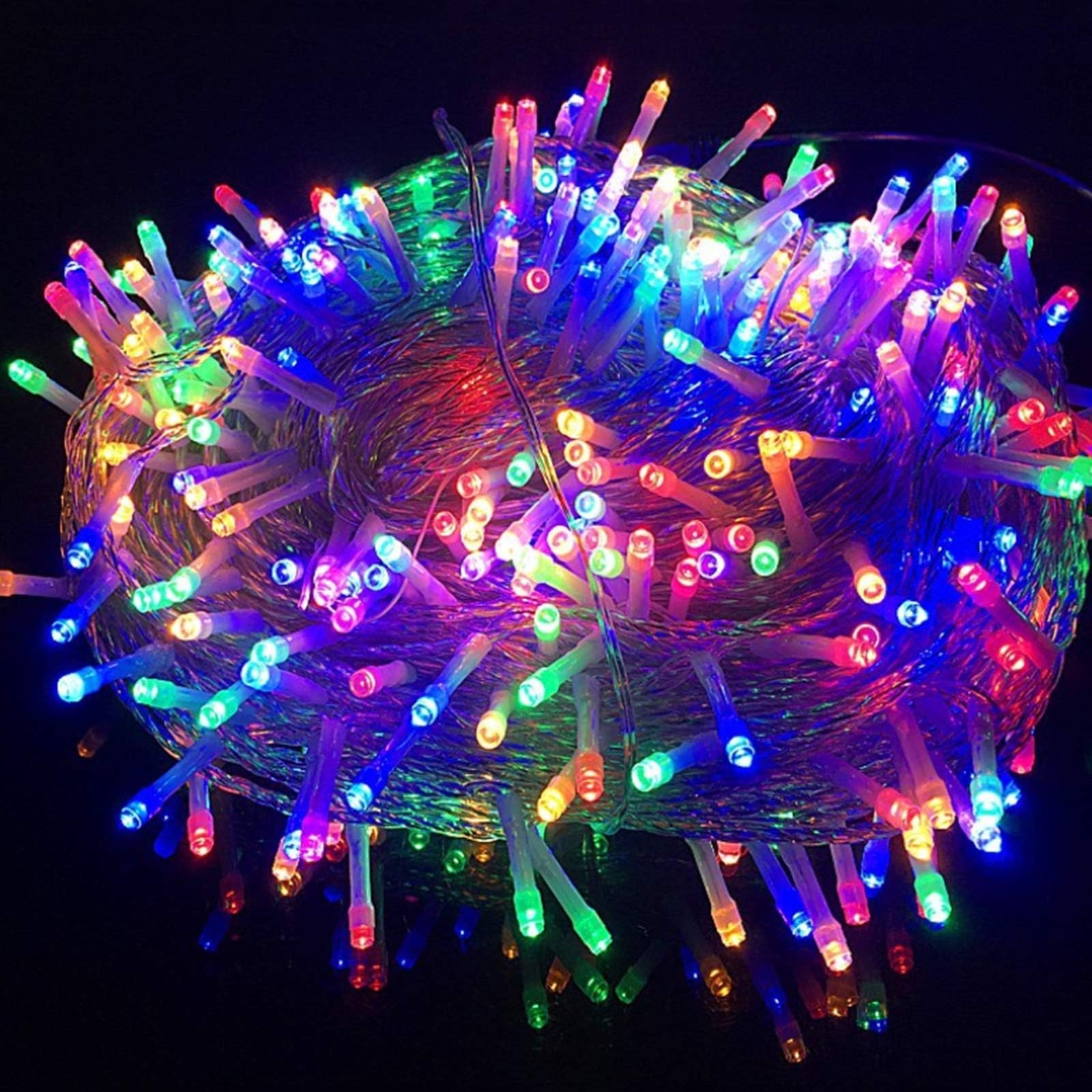 LQQADVE LED Fairy Lights String Lights 8 Kinds of Flashing Modes Decorative String Light for Home Party Birthday Garden Festival Wedding Christmas Indoor Outdoor Use (Color : Multicolor, Size : 50m-